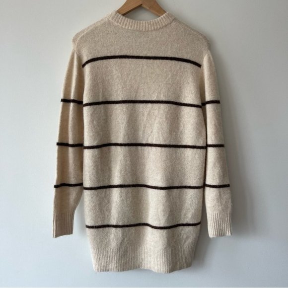 ❌SOLD ❌Aritzia Wilfred Free Cipriana Alpaca Wool Blend Striped Sweater Dress XXS - Picture 3 of 9